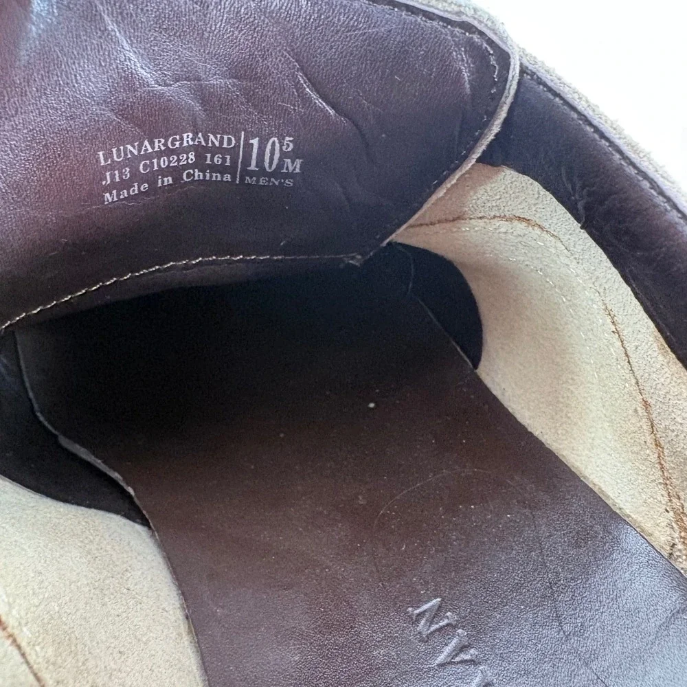 Cole‎ Haan LunarGrand Wingtip Oxford Tan Suede C10228 Mens 10.5 M